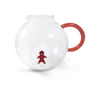 WD Lifestyle| Brocca in vetro borosilicato con decoro Natale