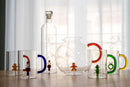 WD Lifestyle| Brocca in vetro borosilicato con decoro Natale