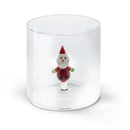 WD Lifestyle | Bicchiere in vetro borosilicato con decorazione interna Natale