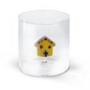 WD Lifestyle | Bicchiere in vetro borosilicato con decorazione interna Natale