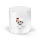 WD Lifestyle Bicchiere 250 ml. in vetro borosilicato con decoro Tema Animali Monterey