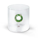 WD Lifestyle | Bicchiere in vetro borosilicato con decorazione interna Natale