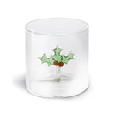 WD Lifestyle | Bicchiere in vetro borosilicato con decorazione interna Natale