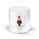 WD Lifestyle | Bicchiere in vetro borosilicato con decorazione interna Natale