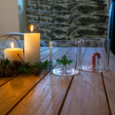 WD Lifestyle | Bicchiere in vetro borosilicato con decorazione interna Natale