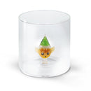WD Lifestyle | Bicchiere in vetro borosilicato con decorazione interna Natale