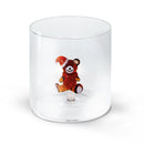WD Lifestyle | Bicchiere in vetro borosilicato con decorazione interna Natale