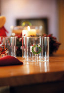 WD Lifestyle | Bicchiere in vetro borosilicato con decorazione interna Natale