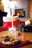 WD Lifestyle | Bicchiere in vetro borosilicato con decorazione interna Natale