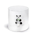 WD Lifestyle Bicchiere 250 ml. in vetro borosilicato con decoro Tema Animali Monterey
