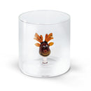 WD Lifestyle | Bicchiere in vetro borosilicato con decorazione interna Natale