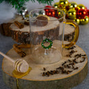 WD Lifestyle | Tazza in vetro Borosilicato con decoro Monterey Line Natale