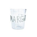 WD Lifestyle | Bicchiere da Cocktail con scritta decorativa in Vetro Borosilicato