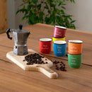 Set 6 pz. tazzine caffè Bone China  colorate con scritte WD Lifestyle