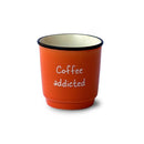 Set 6 pz. tazzine caffè Bone China  colorate con scritte WD Lifestyle