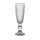 Set 4 flûte in vetro con decoro in rilievo WD Lifestyle