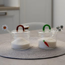 Zuccheriera in vetro borosilicato con decori e cucchiaino Monterey WD Lifestyle