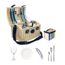 Cestino da picnic in vimini bianco per 2 persone WD Lifestyle