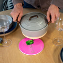 WD Lifestyle | Sottopentola in ceramica con decoro personalizzato Mykonos Line