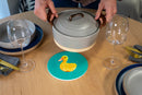 WD Lifestyle | Sottopentola in ceramica con decoro personalizzato Mykonos Line