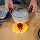 WD Lifestyle | Sottopentola in ceramica con decoro personalizzato Mykonos Line