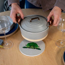 WD Lifestyle | Sottopentola in ceramica con decoro personalizzato Mykonos Line