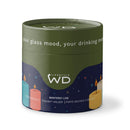 WD Lifestyle | Porta tealight in vetro borosilicato con decorazione Natalizia