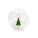 WD Lifestyle | Porta tealight in vetro borosilicato con decorazione Natalizia