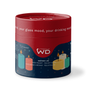 WD Lifestyle | Porta tealight in vetro borosilicato con decorazione Natalizia