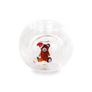 WD Lifestyle | Porta tealight in vetro borosilicato con decorazione Natalizia