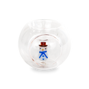 WD Lifestyle | Porta tealight in vetro borosilicato con decorazione Natalizia