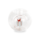 WD Lifestyle | Porta tealight in vetro borosilicato con decorazione Natalizia