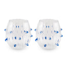 WD Lifestyle | Set 2 bicchieri in vetro con decoro colorato