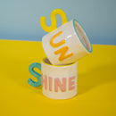 WD Lifestyle | Set 2 tazzine caffè in stoneware con scritta