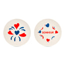WD Lifestyle | Set 2 piattini Ø 21 cm in stoneware con scritta