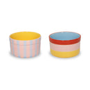 WD Lifestyle | Set 2 coppette 300 ml  in stoneware dipinte a mano