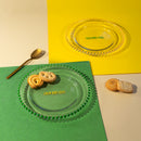 WD Lifestyle | Set 2 piattini dessert in vetro Ø 19,5 cm con scritta colorata