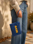 WD Lifestyle | Pochette Multiuso Effetto Bouclé con Laccio da Polso