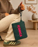 WD Lifestyle | Pochette Multiuso Effetto Bouclé con Laccio da Polso