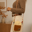 WD Lifestyle  | Borsa a Tracolla in Tessuto Effetto Bouclé