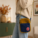 WD Lifestyle  | Borsa a Tracolla in Tessuto Effetto Bouclé