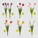 EDG Enzo De Gasperi | Fiore Artificiale Tulipano Olis con 3 Boccioli