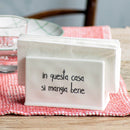 Simple Day | Portatovaglioli “In questa casa si mangia bene” in Gres