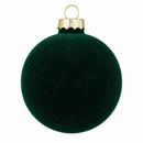 Kaemingk | Palline Natalizie in vetro - Effetto Floccato effetto velluto Ø 15 cm.