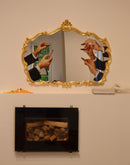 Seletti | Specchio Oro  Baroque Lipstick 120x88 cm.