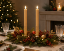 Kaemingk | Set 2 Candele LED Dinner Candle Glitter Effetto Fiamma Realistica