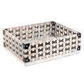 Contenitore Break Multiuso trasparente con decoro e coperchio Vesta