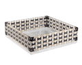 Contenitore con coperchio 4 scomparti Multiuso decorato Break Vesta