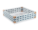 Contenitore con coperchio 4 scomparti Multiuso decorato Break Vesta