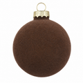 Kaemingk | Palline Natalizie in vetro - Effetto Floccato effetto velluto Ø 15 cm.